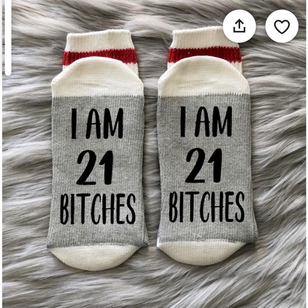 21st Birthday Gift Socks